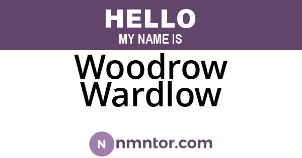 Woodrow Wardlow