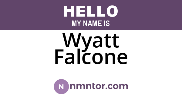 Wyatt Falcone