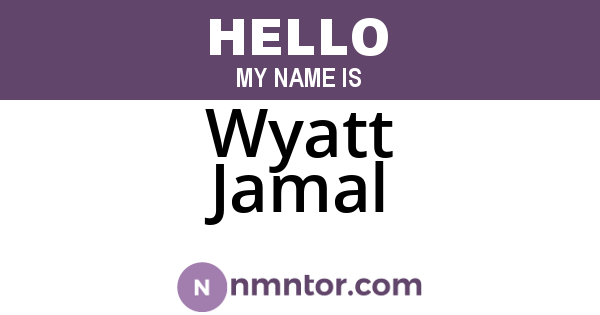 Wyatt Jamal