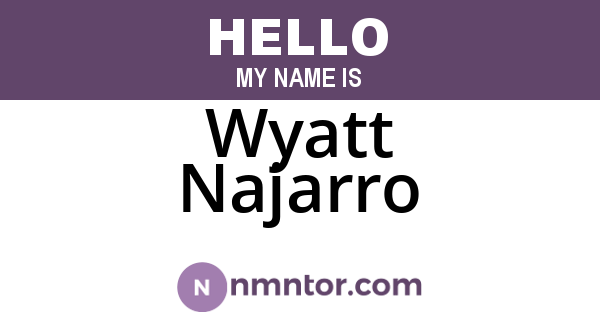 Wyatt Najarro
