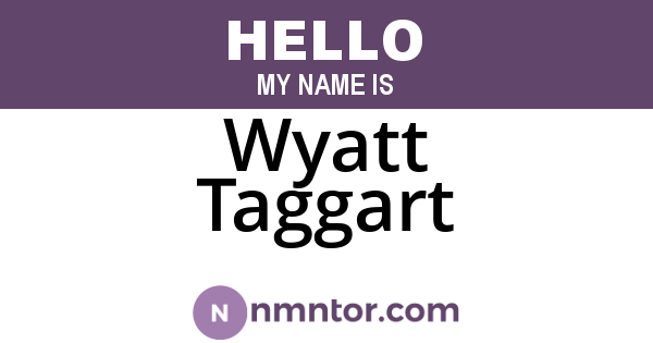 Wyatt Taggart
