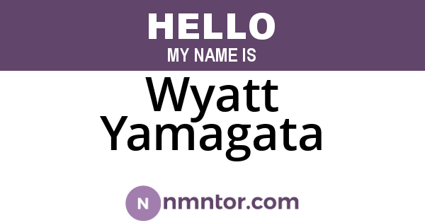 Wyatt Yamagata