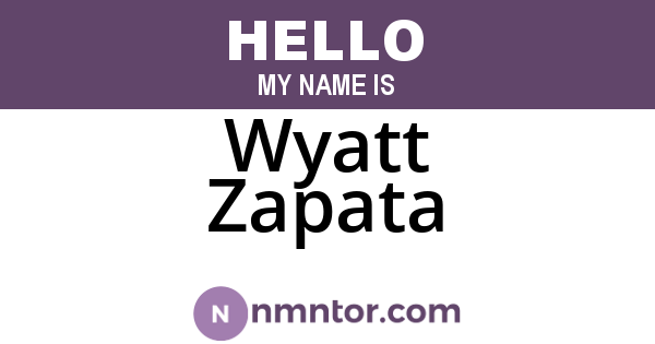 Wyatt Zapata