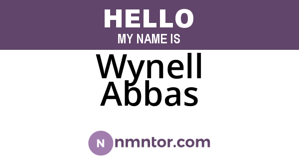 Wynell Abbas