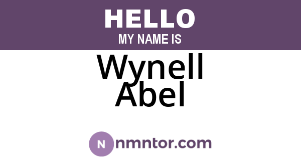Wynell Abel