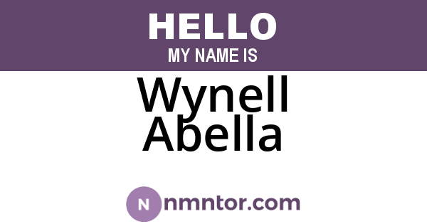 Wynell Abella