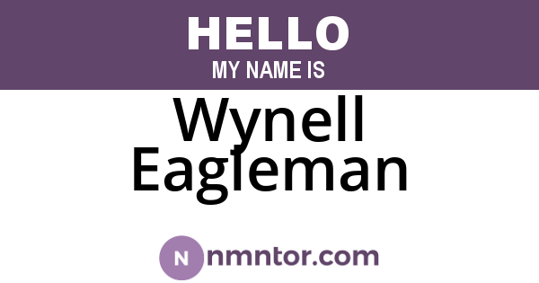 Wynell Eagleman