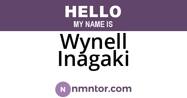 Wynell Inagaki