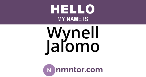 Wynell Jalomo