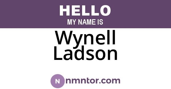 Wynell Ladson