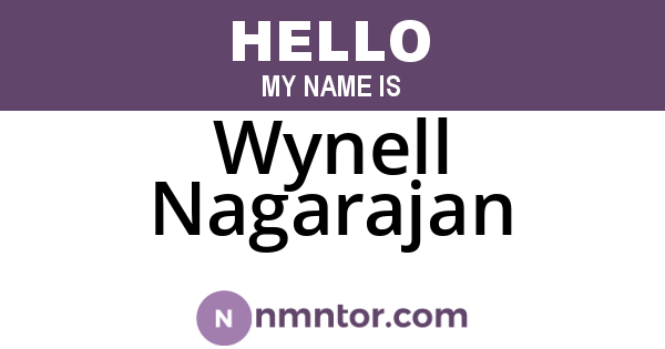 Wynell Nagarajan