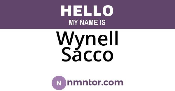 Wynell Sacco