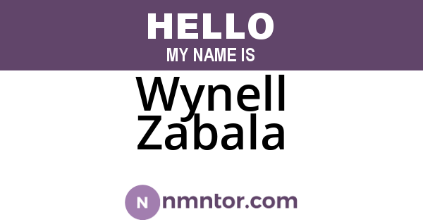 Wynell Zabala