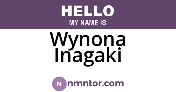 Wynona Inagaki