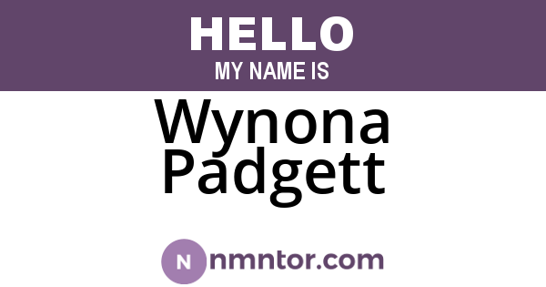 Wynona Padgett