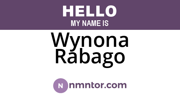 Wynona Rabago