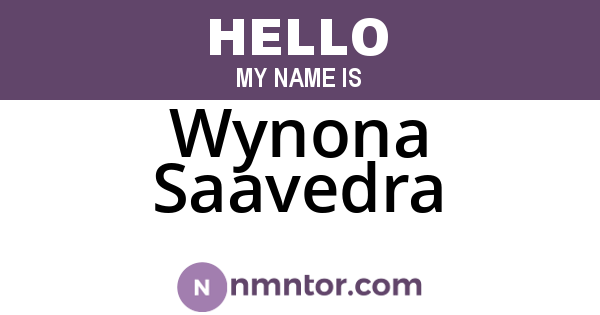 Wynona Saavedra