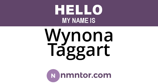 Wynona Taggart