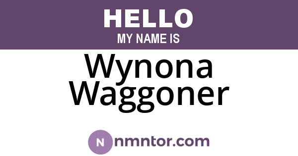 Wynona Waggoner