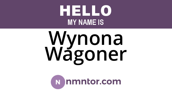 Wynona Wagoner