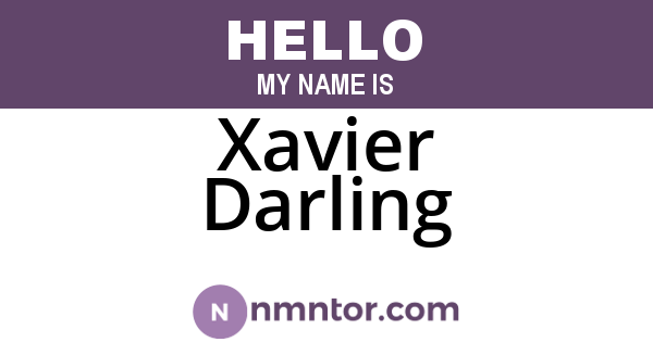Xavier Darling