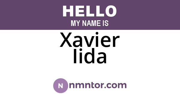 Xavier Iida