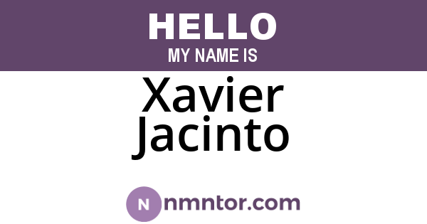 Xavier Jacinto