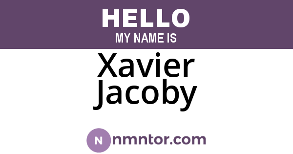 Xavier Jacoby
