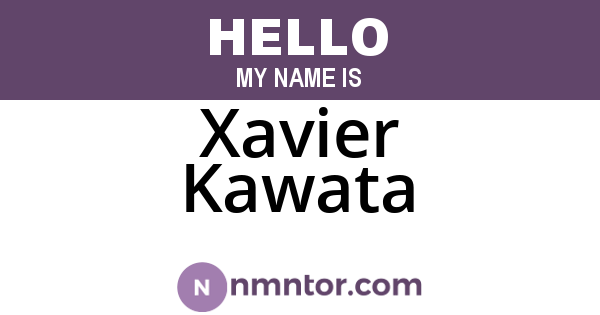 Xavier Kawata