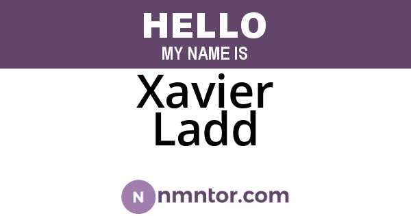 Xavier Ladd