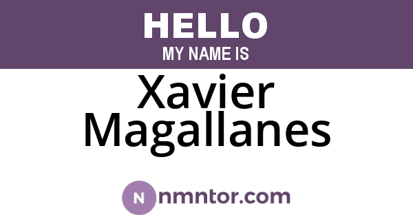 Xavier Magallanes