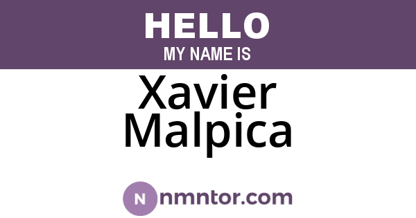 Xavier Malpica