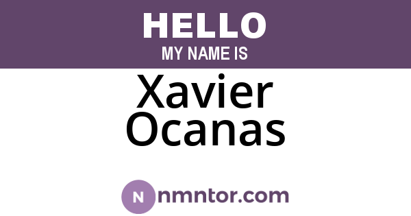 Xavier Ocanas