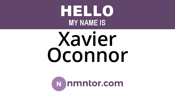 Xavier Oconnor