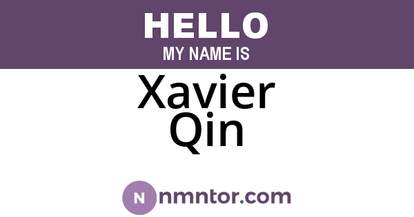 Xavier Qin