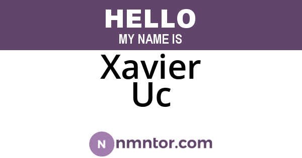 Xavier Uc