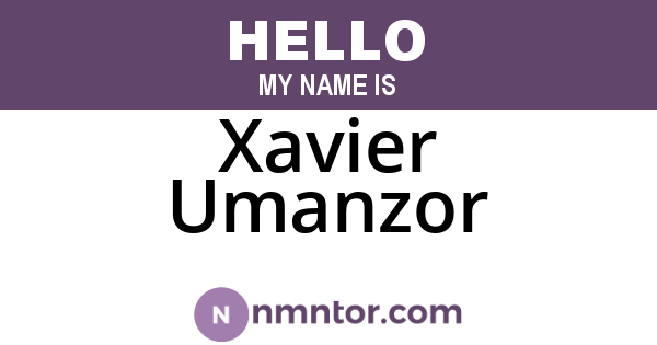 Xavier Umanzor
