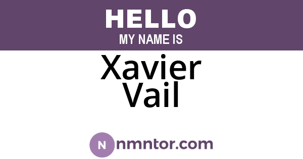 Xavier Vail
