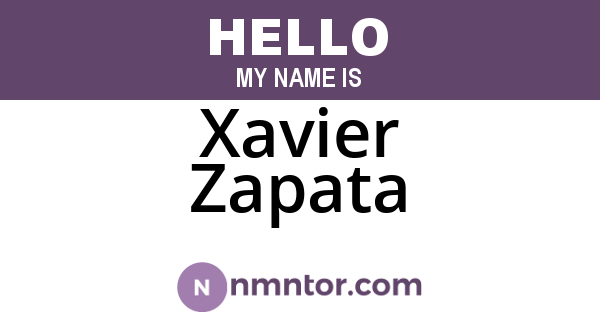 Xavier Zapata