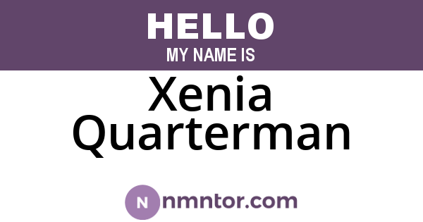 Xenia Quarterman