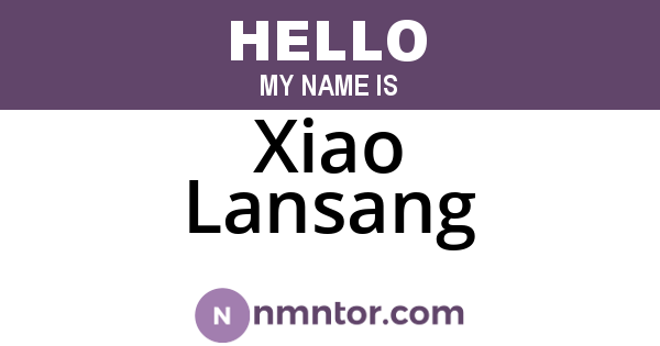 Xiao Lansang