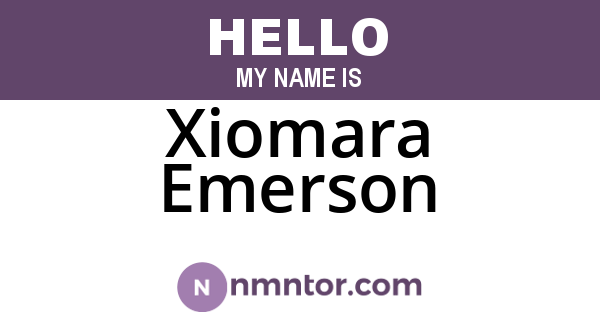 Xiomara Emerson
