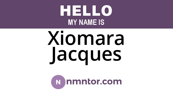 Xiomara Jacques