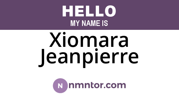 Xiomara Jeanpierre