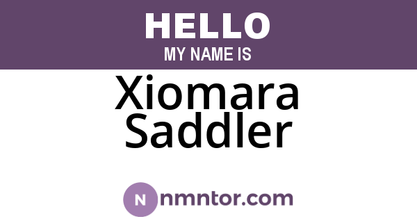 Xiomara Saddler