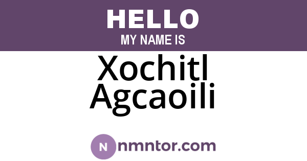 Xochitl Agcaoili