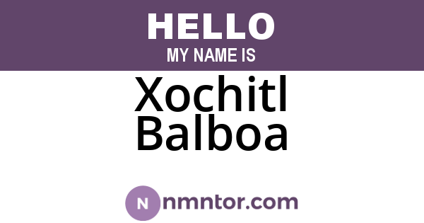 Xochitl Balboa