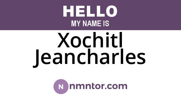 Xochitl Jeancharles