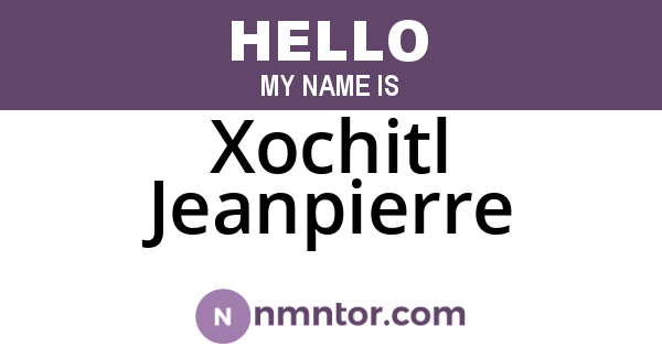 Xochitl Jeanpierre