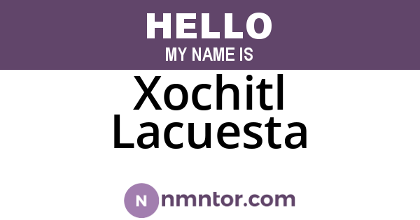 Xochitl Lacuesta